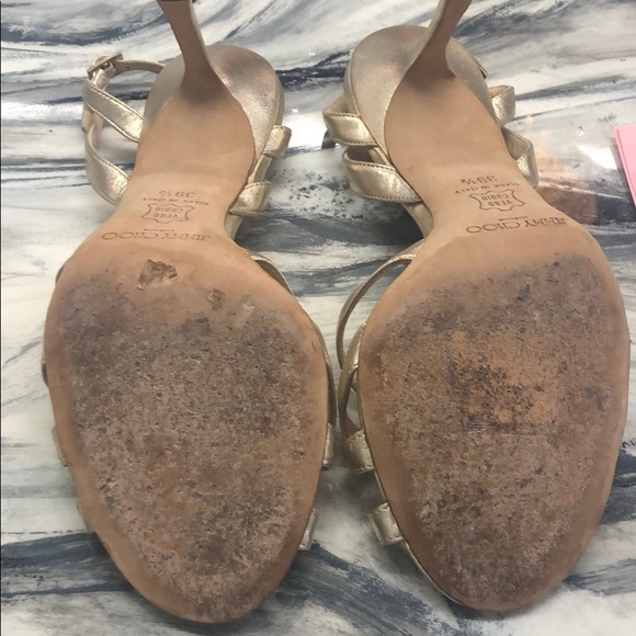 Jimmy Choo Metallic Sandal - Picture 3 of 3